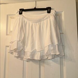 SHEIN White Ruffle Skort